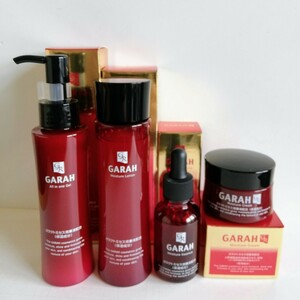 【4個セット】高級化粧品 GARAH ◆保湿化粧水 120ml ◆保湿ジェルクリーム 100g ◆保湿美容液 30ml ◆保湿クリーム 30g