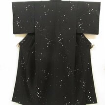 ★着物10★ 1円 逸品!! 絹 小紋 桜 花びら 単衣 身丈162cm 裄66cm [同梱可] ☆☆☆☆☆☆_画像2