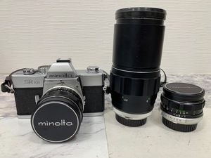 ☆1000円スタート☆ minolta ミノルタ SR101 カメラ　1:3.5　ｆ=28㎜　1:3.5　ｆ=200㎜　1:1.7　ｆ=55㎜　3点セット　◆21945