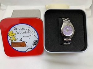 ☆1000円スタート☆ PEANUTS SNOOPY & WOODSTOCK クォーツ 腕時計 レディース　◆22376
