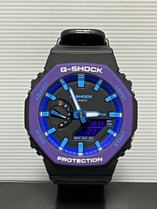 CASIO G-SHOCK　GA-2100THS-1AJR カーボンコアガード パープル ブラック ブルー