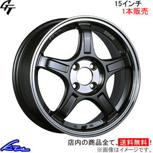 SSR GT X03 1本販売 ホイール スペーシアカスタムハイブリッド【15×5J 4-100 INSET45 ガンメタ】MK53S SSR TANABE タナベ アルミホイール