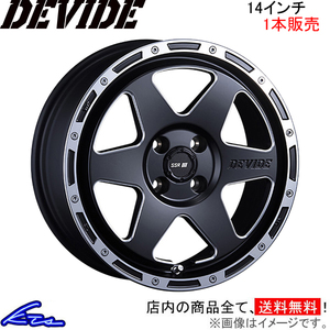 SSR ディバイドTR-6 1本販売 ホイール スペーシア【14×4.5J 4-100 INSET43】MK32S SSR TANABE タナベ DEVIDE TR6 アルミホイール 1枚 単品