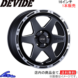 SSR ディバイドTR-6 1本販売 ホイール プリウスα【16×7J 5-114 INSET38】ZVW41W SSR TANABE タナベ DEVIDE TR6 アルミホイール 1枚 単品