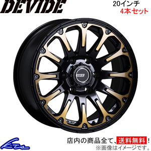 SSR ディバイドFT 4本セット ホイール ハイラックス【20×8.5J 6-139 INSET22】GUN125 SSR TANABE タナベ DEVIDE FT アルミホイール 1台分