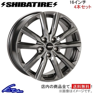 シバタイヤ S23 4本セット ホイール S16-02RS-X4 SHIBATIRE シバホイール アルミホイール 4枚 1台分