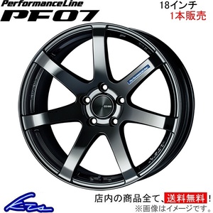 エンケイ パフォーマンスライン PF07 1本販売 ホイール インプレッサスポーツ【18×8J 5-100 INSET45 SBK】DBA-GT3 ENKEI アルミ