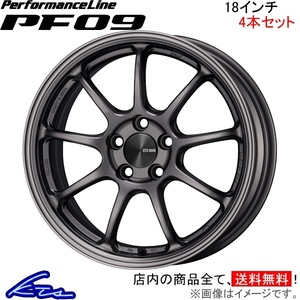 エンケイ パフォーマンスライン PF09 4本セット ホイール アコード【18×9J 5-114 INSET42】6AA-CV3 ENKEI PerformanceLine アルミホイール