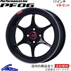 エンケイ パフォーマンスライン PF06 4本セット ホイール【17×7J 4-100 INSET38】ENKEI PerformanceLine アルミホイール 4枚 1台分