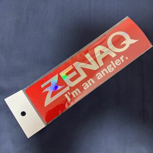 新品　ゼナック　ステッカー　レッド　縦7㎝×横22㎝ ZENAQ ミュートス　ミュートスアキュラ　ミュートスソニオ　トビゾー　