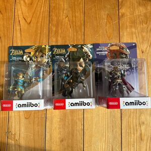 3点セット◆新品未開封◆amiibo ゼルダの伝説◆ガノンドロフ リンク(弓) リンク(騎乗) アミーボ Switch ブレスオブワイルド