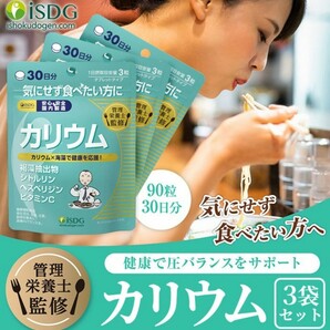 匿名発送 ISDG 医食同源ドットコム カリウム 90粒× 3袋セット （3ヶ月分）L-シトルリン塩化カリウム ビタミンC シトルリン ヘスペリジンの画像4