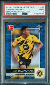 ◆PSA 9 MINT◆2020 Topps Chrome Bundesliga Blue Wave Refractor /150 【 Jude Bellingham ( ジュード・ベリンガム ) 】 RC (a