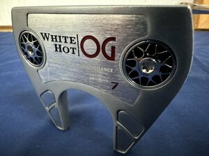 ODYSSEY オデッセイ WHITE HOT OG #7 ネオマレット型 33インチ パター ホワイトホット ヘッドカバー付き メンズ 中古