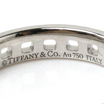 TIFFANY&Co. ティファニー K18WG ホワイトゴールド Tトゥルー ナロー リング・指輪 62508213 7.5号 2.8g レディース 中古 美品_画像4