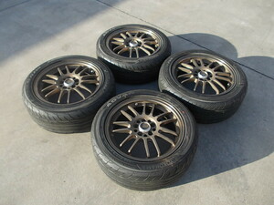 超稀少レイズ　ボルクレーシング　RE30　PCD100　5穴　OFF48　ADVAN　FLEVA205/50R16