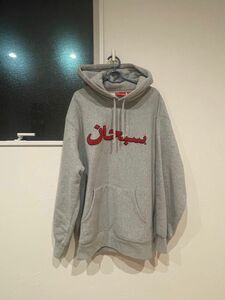 Supreme パーカー グレー シュプリーム プルオーバー スウェット