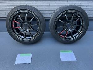 RAYS VOLK RACING CE28 CLUB RACER Ⅱ 16インチ 8J+38 PCD114.3/5穴 2本セット レイズ ZⅢ 205/45R16 シビック インテグラ スイスポ 等