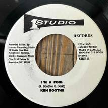 ★再発でもレア！泣きの名曲！BはKiller Rock Steady！NICE！【Ken Boothe - Thinking / I'm A Fool】新品7inch Studio One US Repress_画像2