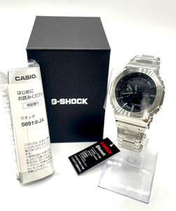 1円スタート【 CASIO / カシオ 】保護フィルム付き完全未使用品★ G-SHOCK ジーショック ★ GM-B2100D-1A JF ★ Bluetooth モバイルリンク