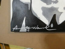 アンディ・ウォーホル 油彩 / 人物画 ● 絵画　人気作品●　【 Marilyn Monroe】正面サイン、裏サイン有/ 額装 F6　_画像5