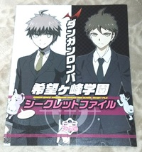 ダンガンロンパ 希望ヶ峰学園 シークレットファイル 小冊子☆非売品☆苗木誠☆日向創☆ダンロン_画像1