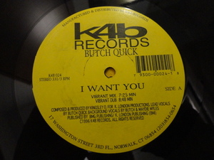 Butch Quick I Want You オリジナル原盤 アップリフト HOUSE 12 視聴