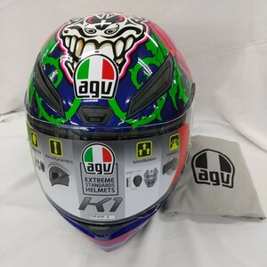 AGV (エージーブイ) バイクヘルメット フルフェイス K1 SALOM (サロム) S (55-56cm) 028191IY006-S ブルー