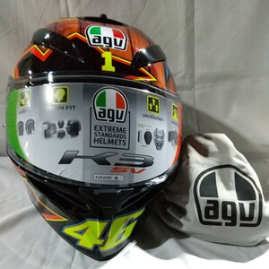 AGV (エージーブイ) バイクヘルメット フルフェイス K-3 SV ROSSI MUGELLO 2004 (ロッシ ムジェロ 2004) M 8051019456656 新品