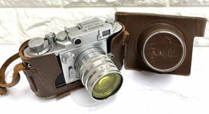 Minolta ミノルタ model Ⅱ フイルムカメラ CHIYOKO SUPER ROKKOR 1:2 f=5cm レンズ ケース付 動作未確認 fah 12S005