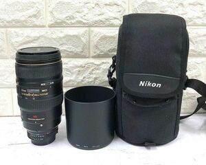 Nikon ニコン AF VR-NIKKOR 80-400mm f4.5-5.6 D ED レンズ レンズフード ケース付 動作未確認 fah 12A470