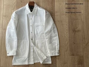 新品 定価4.3万 ARTISAN アルチザン メンズ 日本製 中厚手 ナイロン シャツ ジャケット Lサイズ 