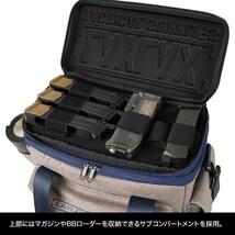 LAYLAX セミハードレンジバッグ GRY NV ガンケース フィッシングバック ショルダーバック 東京マルイ のハンドガン収納できます_画像6