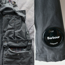 希少 Barbour × C.P. Company 50周年記念モデル La 500 Miglia Jacket グレー サイズM 2021AW / オイルドジャケット SPEY スペイ_画像6