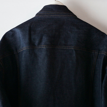 未使用 23AW ATO OVERSIZED DENIM JACKET NAVY 46 アトウ オーバーサイズ デニムジャケット 定価55,000円 / 3rd 4th リーバイス_画像3