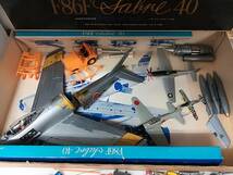 ■超ジャンク ハセガワ F-86F-40 SABRE セイバー プラモデル 組み立て・塗装済み 他混在有り 色々おまとめ ジャンクセット_画像2