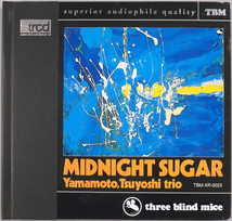 (XRCD) 山本剛トリオ 『Midnight Sugar（ミッドナイト・シュガー）』 国内盤 TBM XR 0023 Tsuyoshi Yamamoto Trio / Three Blind Mice_画像1