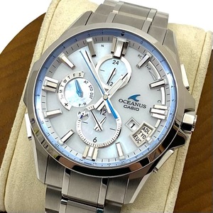 1円～ 美品 CASIO カシオ OCEANUS オシアナス OCW-G2000H クロノグラフ ソーラー マルチバンド6 10BAR メンズ 腕時計