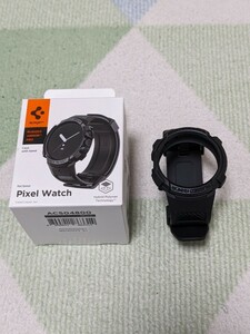 ☆★Spigen Google Pixel Watch スポーツバンドのみ 一体型 ケース ACS04800 ブラック★☆