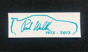 ポールウォーカーのサイン カッティングステッカー|Paul Walker