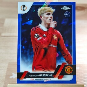 アレハンドロ・ガルナチョ 2022-23 Topps Chrome UCC Sapphire Alejandro Garnacho Variation SP マンチェスター・ユナイテッドFC