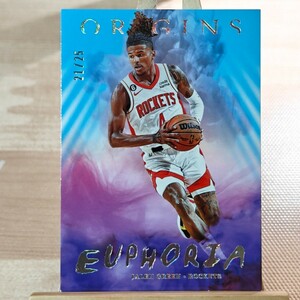 25枚限定 ジェイレン・グリーン 2022-23 Panini Origins Euphoria Blue Parallel Jalen Green 21/25