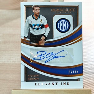 73枚限定 ジュゼッペ・ベルゴミ 2022-23 Panini Immaculate Soccer Giuseppe Bergomi Auto 32/73 Inter 直筆サインカード