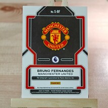 ブルーノ・フェルナンデス 2022-23 Panini Prizm Premier League Bruno Fernandes Auto Manchester United 直筆サインカード_画像2