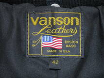 VANSON TJV レザージャケット 42インチ 中古美品！！ _画像5