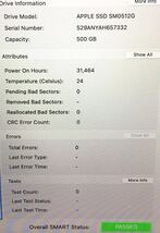 最安値☆セール☆Apple純正 高耐久 高速PCIe SSD512GB MacBook Pro/Air MacPro/mini 2013 2014 2015 Samsung製 動作良好 超高速版 正常②_画像3