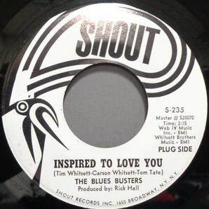 【SOUL 45】BLUES BUSTERS - INSPIRED TO LOVE YOU / I CAN'T STOP (s231228032) *fame録音の画像1