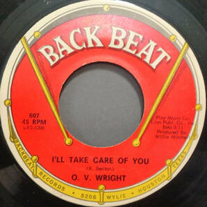 【SOUL 45】O.V. WRIGHT - I'LL TAKE CARE OF YOU / WHY NOT GIVE ME A CHANCE (s231209008) の画像1