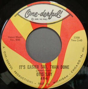 【SOUL 45】OTIS CLAY - IT'S EASIER SAD,THAN DONE / A FLAME IN YOUR HEART (s231210003) 