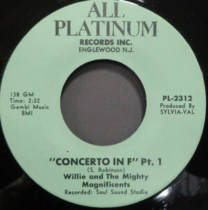 【SOUL 45】WILLIE AND THE MIGHTY MAGNIFICENTS - CONCRETO IN F / PT.2 (s231221040)